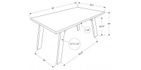 Dining Table 36"x60" I1315